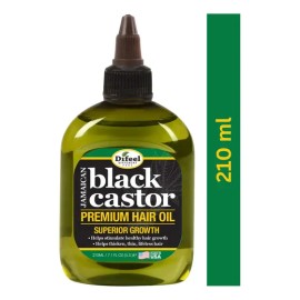 Difeel Black Castor Hair Oil Crecimiento Del Cabello 210ml