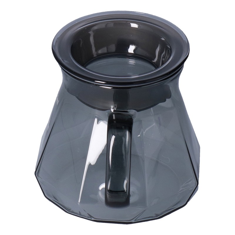 Coffee Kettle Heat Resistant Coffee Sharing Pot Transparent Black Glass