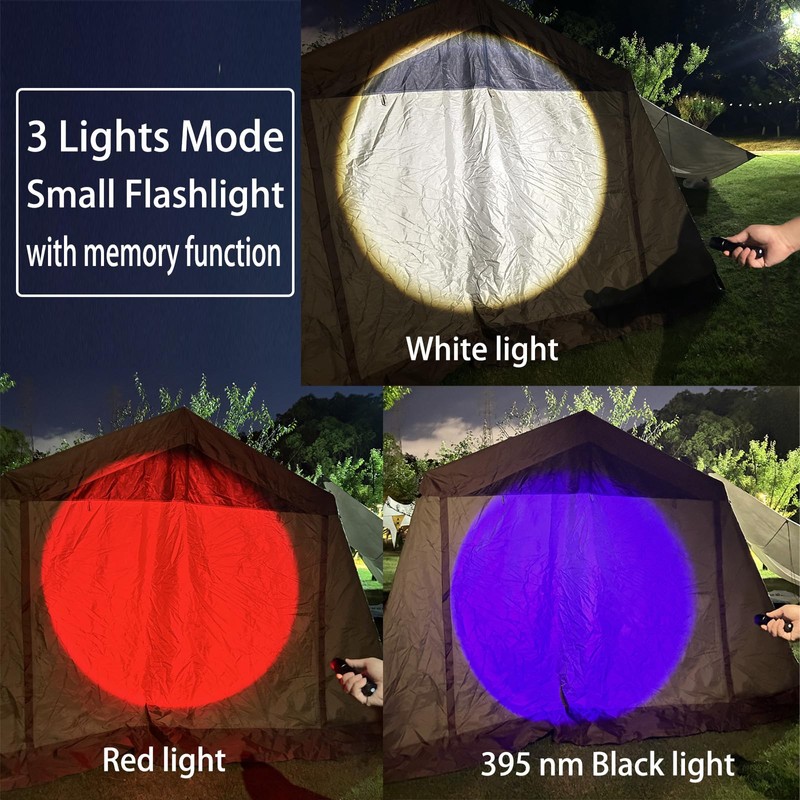 3 in 1 LED Rechargeable Flashlight, LED Small Flashlight with