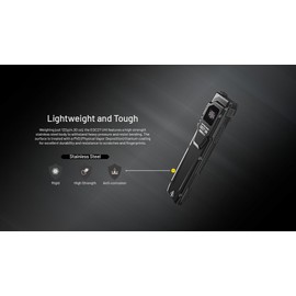 Nitecore EDC27 UHi 3100 lumens Flat EDC Flashlight, USB-C Rechargeable, High Lumen Slim with Digital Display and Organizer