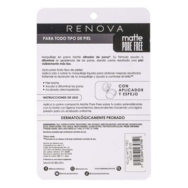 Maquillaje en Polvo Renova Beige Miel Polvo 10.5g