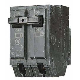 GE Plug in Circuit Breaker, THQL, Number of Poles 2, 45 Amps, 120/240VAC, Standard