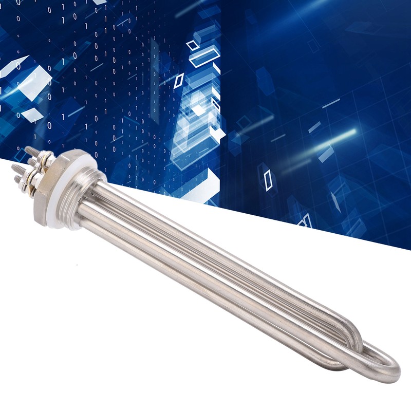 Immersion Water Heater Stainless Steel 1"NPT Thread Portable Quick Heating