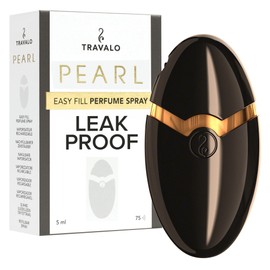 Travalo Perfume Pod Pearl Elegance - High Definition Mini Pump Spray - Portable Travel Perfume Atomizer - TSA Approved, Leaf-Proof, Airtight - Reusable and Easy Fill - Dark Grey 1.7oz