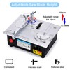 [TIMILAND] Mini Multi-Functional Table Saw S6【Cutter Speed、Angle、0-1/2inch hight Adjustable】with seven