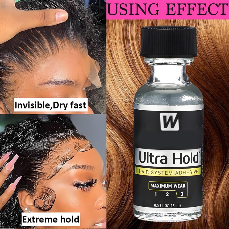 Funnaura 4PCS Wig Glue Lace Front Set, Waterproof Strong Hold
