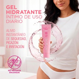 Lactacyd Gel Hidratante Íntimo V‑Care con ácido hialurónico, lactoserum, sábila y arginina; pH balanceado; hidrata, refresca, suaviza; base acuosa de rápida absorción; uso diario – 30 g | 1‑Pack