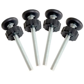 Pet Gates Spindle Rods 8mm(M8) - Replacement Parts Threaded Screw Bolts Hardware Kit Wall Protector for Baby Pressure Mounted Safety Door & Pet Stair Gates (Black, M8 9CMLong)
