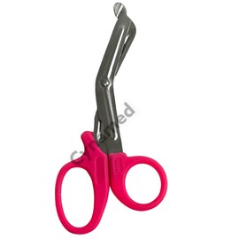 NEW PREMIUM GRADE 2 PCS ( PINK & YELLOW ) PARAMEDIC UTILITY BANDAGE TRAUMA EMT EMS SHEARS SCISSORS 5.5 INCH STAINLESS STEEL