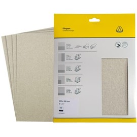 Klingspor PS 33 B, 9" x 11", Abrasive Paper for Paint, Varnish, Filling Compound, & Wood | Sand Paper | Sanding Sheet (240 Grit)