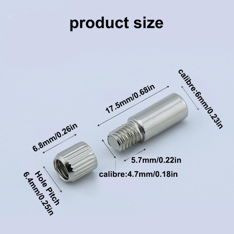 YOWPEY 20Pcs Shelf Support Peg 6 Millimeters Shelf Pins Kit