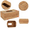 Set 2 of pcs Rectangular Rattan Woven Tissue Box Cover