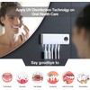 HouseGem Toothbrush Holder, Timer Function, 2000mAh Rechargeable Cordless Wall-Mounted Bathroom