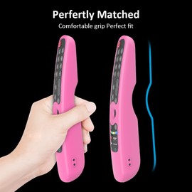 LEFXMOPHY Magic Remote Cover Compatible with LG AN-MR21GA AN-MR21GC MR21GA MR21GC 2021 / MR22GA MR22GN 2022, Pink Silicone Protective Case Protector Glow in Dark