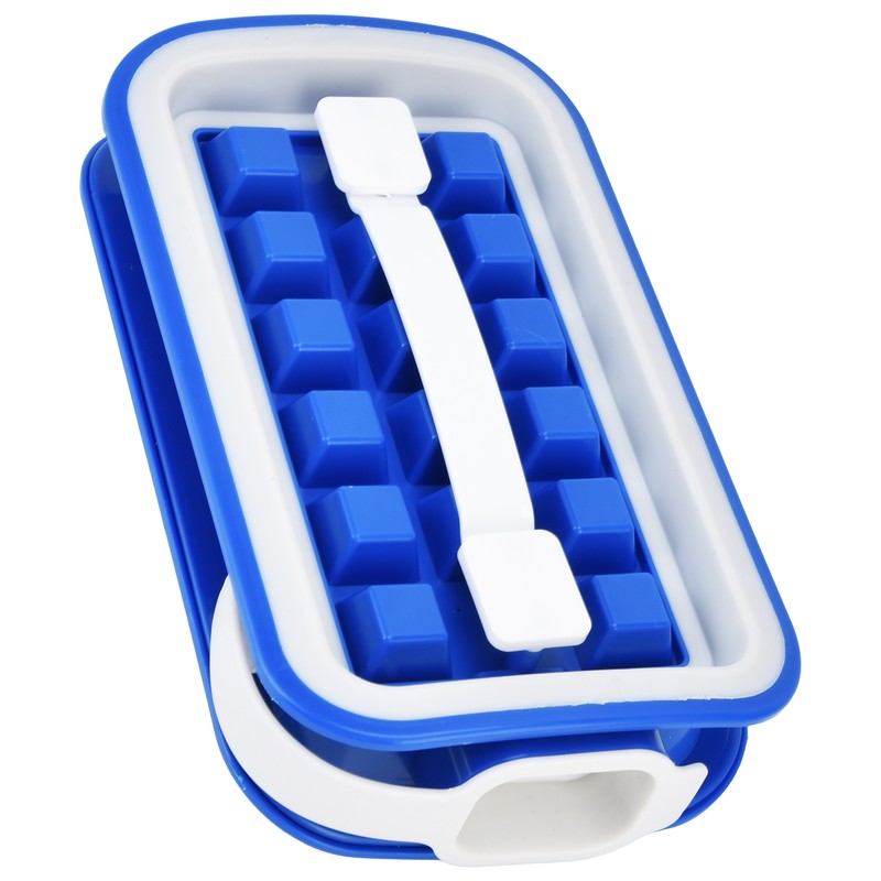Ice Cube Tray Stretchable Easily Cleaning Saving Space Ice Making