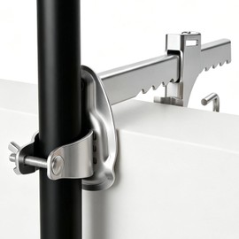Parasol Holder Balcony Railing 32 mm/25 mm, Parasol Holder Balcony, Umbrella Holder Balcony Railing, Parasol Holder Balcony Clamping Range 0-20.5 cm for Railing Patios