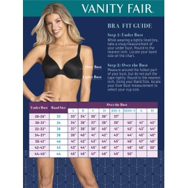 Vanity Fair womens Body Shine Full Coverage T-shirt Bra, Underwire - White, 34C US