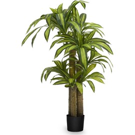 Maia Shop 5ft Dracaena Artificial Plant, Fake Plants for Home Decor, Artificial Plants Indoor
