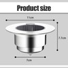2Pcs 3 in 1 Sink Strainer Drainer, Stainless Sink Plug