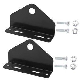 Gatuida 2sets Heavy Duty Steel Trailer Hitch for Zero Turn Mowers Receiver Hitch Accessories for Lawn Mower Trailers Secure Connection Strong Load Bearing Capacity Black Design Bend Plate