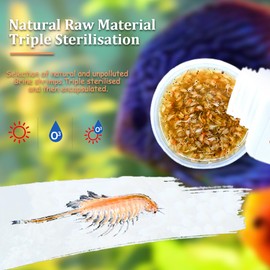 Fresh Brine Shrimp Fish Food - Consisting of Adult Non-Living Brine Shrimp for Fish Over 1 Inch (Brine Shrimp)