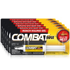 Combat Combat Max Roach Killing Gel for Indoor and Outdoor Use, 1 Syringe, 2.1 Ounces (Pack of 6)