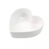 WAIT FLY Heart Shaped White Ceramic Bowls for Salad Soup