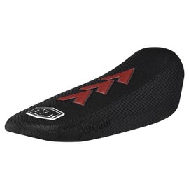 Enjoy Mfg Ribbed Seat Cover - Compatible Fit for Sur Ron Sur-Ron Light Bee MX & X E-Bike - All Black with Arrows #349 (All Black with Maroon Arrows)