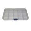 On1shelf Transparent Thick Hard Plastic Adjustable Compartment Slot Plastic Craft