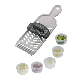 CB Japan Slicer 4 Types of Preparation Possible [Made in Japan] Slice/Fine Grate/Coarse Grate/Garnish Cut Safety Holder Included 4-in-1 Slicer atomico