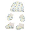 OATIPHO Newborn Cotton Hat Set Anti-Scratch Gloves and Foot Covers