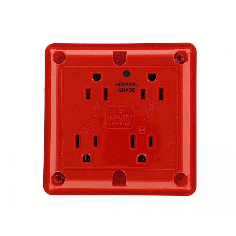 Leviton 1254-HR 15 Amp, 125 Volt, Industrial Series Extra Heavy