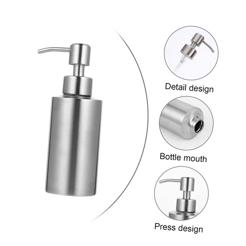 WOONEKY Airless Pump Bottles Travel Containers 250ml Anti-Leak Sub Bottles
