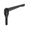 uxcell M10 x 40mm Adjustable Knobs Handle Male Thread Push