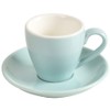 ionEgg Porcelain Espresso Cup with Saucer, Espresso shot Cup, 80ml/2.7Oz,