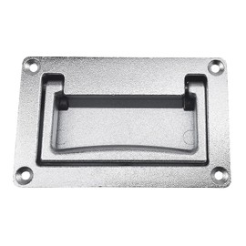 YUDTKK Zinc Alloy Recessed Pull Handle Container Handle Sliver Flush Lift Recessed Door Handle,4.37 X 2.74 Inch