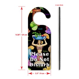 Art Plates Do Not Disturb Door Knob Hanger Sign - Tropical Drinks - Image by Dan Morris