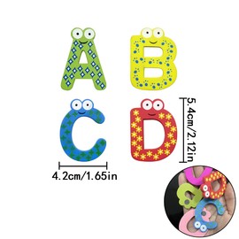 Magnetic Alphabet Letters, 26 Pcs Multicolor Fridge Alphabet Magnet Toys Set for Educational, Spelling, Learning, Games