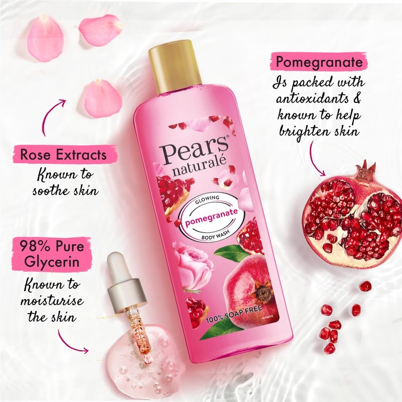 Pears Naturalé Body Wash For Brighter and Glowing Skin, Moisturising