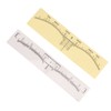 100pcs Adhesive Eyebrow Ruler Disposable Eyebrow Ruler Stencils Eyebrow Guide