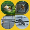 MUDUOBAN Small Chicken Coop with 4-6 Chickens,Outdoor,Predator Proof, Metal