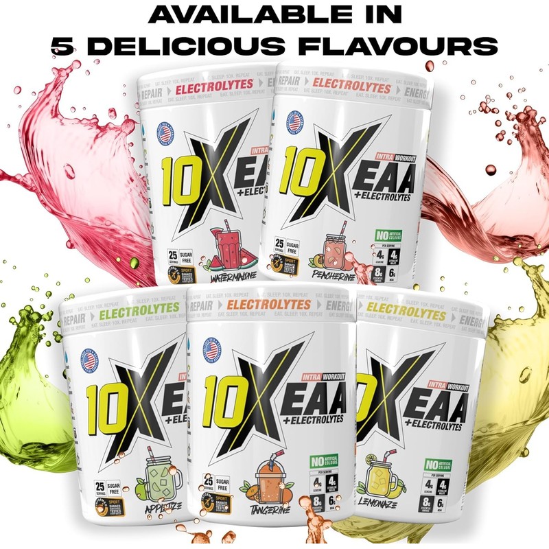 10X Athletic EAA Essential Amino Acids - Appletize, Muscle Recovery