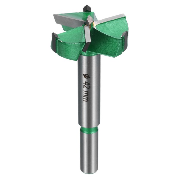 HARFINGTON Forstner Drill Bit 1-21/32" (42mm) Carbide Upgraded 3 Flutes