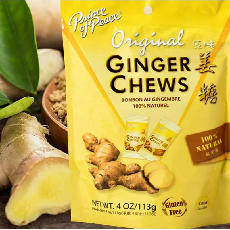 Prince of Peace Ginger Chews Candy Original ( 100% Natural