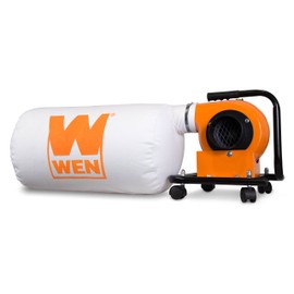 WEN Woodworking Dust Collector, 5.7-Amp Motor with 12-Gallon Bag, Mobile Base, and Optional Wall Mount (DC3401)