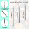 AIEX 15pcs Roasting Trussing Needle, Stainless Steel Poultry Trussing Needle