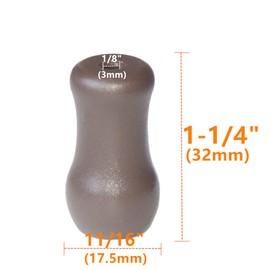 APUXON 20pcs Blind Cord Knobs Coffee Color Window Plastic Cord Tassel Drops Pull End for Roman Shades Curtain Crafts Drawstring