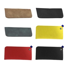3 Pieces Leather Glasses Bags And 3 Pieces Felt Glasses Bags, Glasses Storage Bags, Glasses Accessories, Portable Glasses Wear.