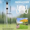 WADY Inground Umbrella Stand Anchor Sand Anchor Sun Umbrella Ground