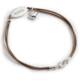 Confirmation Gifts Hope Leather Bracelet with Heart Confirmation Gifts